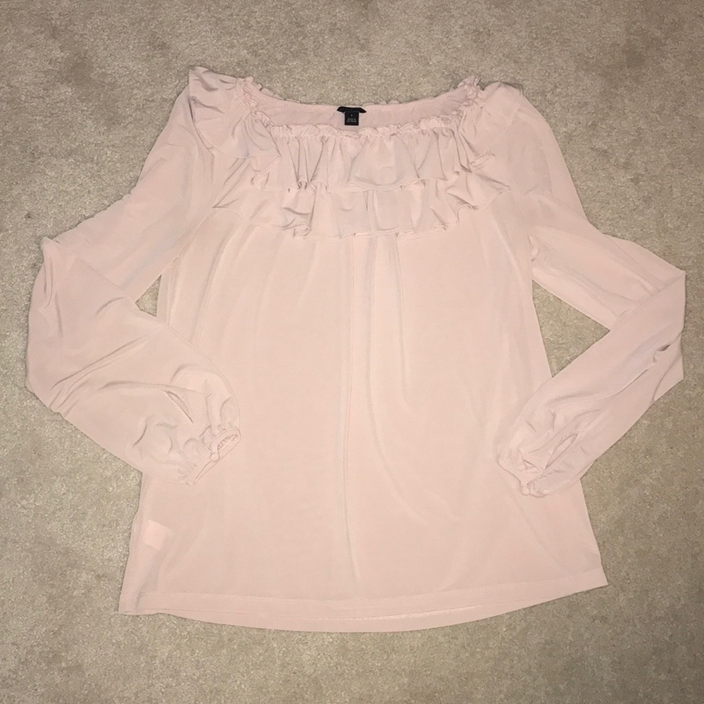 Ann Taylor Ruffle Blouse